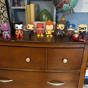 Funko Pop Marvel and DC Heroes Collection set of 9